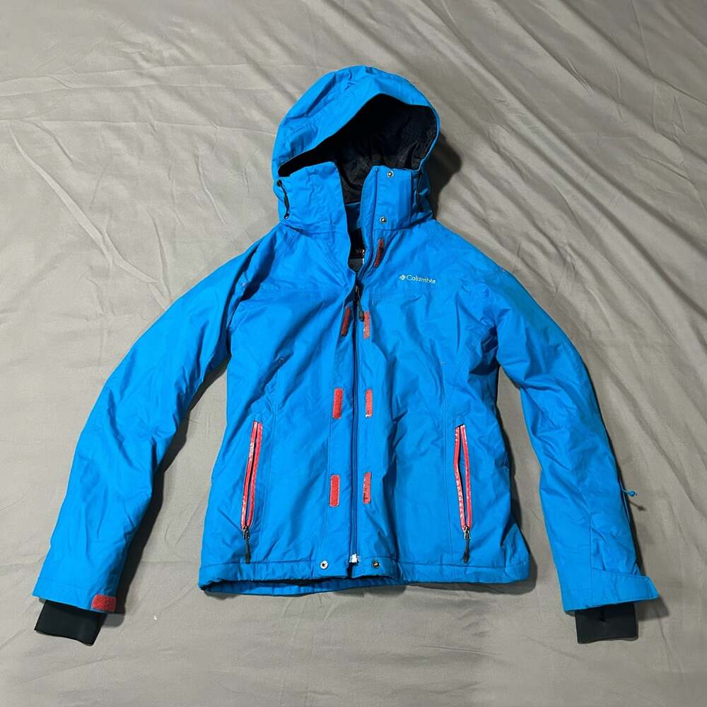 Columbia Sportswear Blue Omni-Heat Winter Ski Jacket Hooded